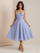 Tira-Floral Bustier Dress