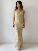 Vela-Floral Mesh Gown