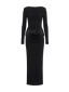 Lina-Drape Maxi Dress