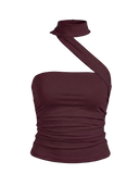 Mia-Asym Halter Top - Vessita