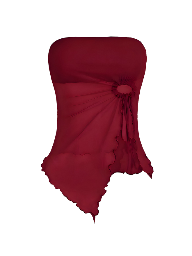 Lyra-Tie Front Tube Top