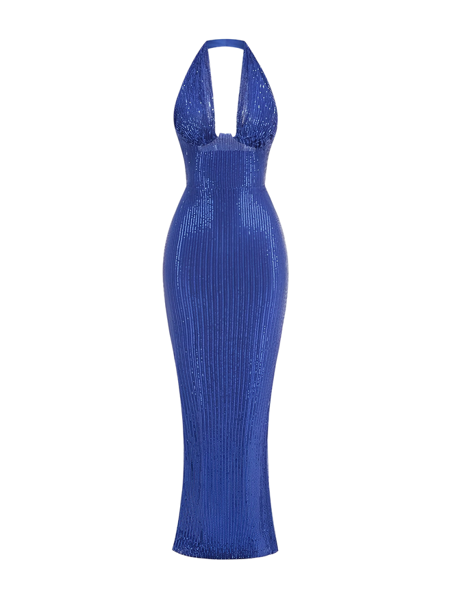 Esme-Deep V Gown
