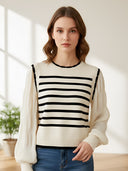 Lila-Stripe Knit