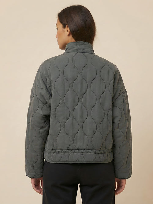 Vina-Quilted Zip Jacket