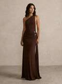 Mira-One Shoulder Gown