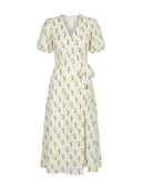 Alia-Wrap Midi Dress