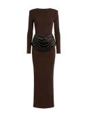 Lina-Drape Maxi Dress
