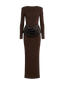 Lina-Drape Maxi Dress