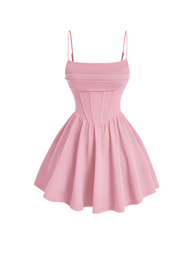 Noura-Corset Mini Dress - Vessita