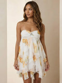 Liora-Floral Chiffon Dress
