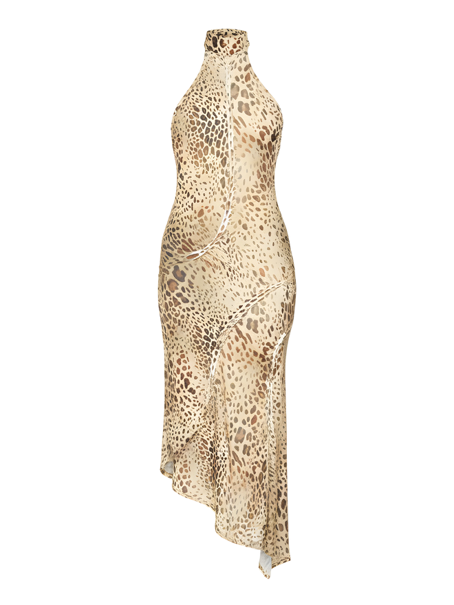 Selin-Leopard Luxe Gown