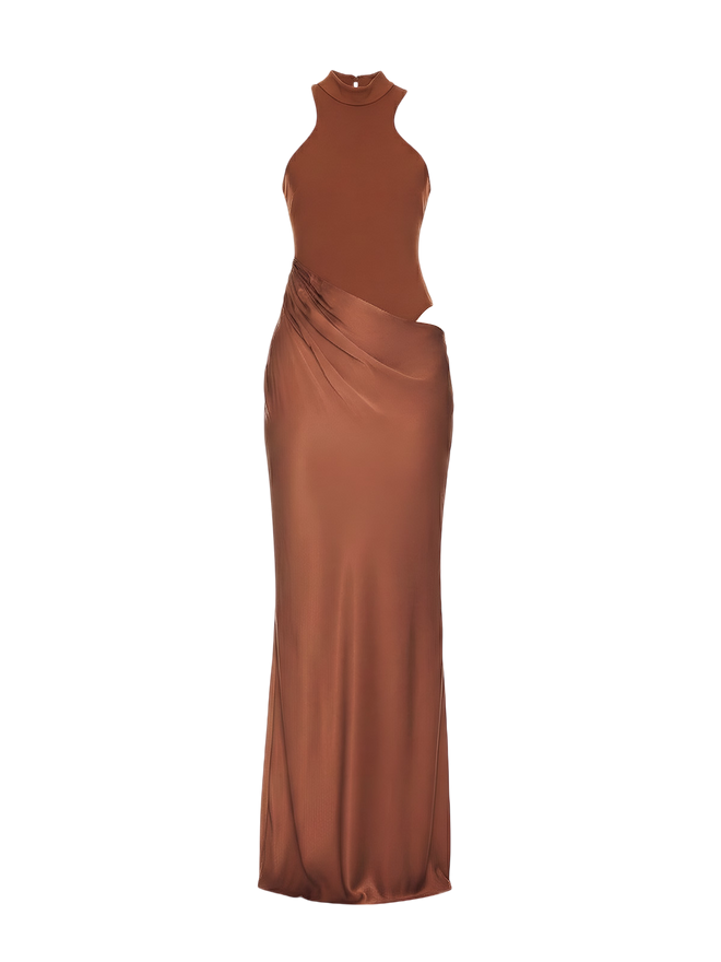 Noelle-Sculpt Maxi Dress - Vessita