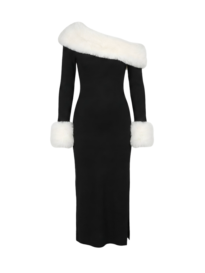 Lila-Winter Fur Dress