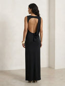 Belle-Draped Maxi Gown