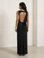Belle-Draped Maxi Gown