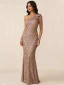 Lia-One Shoulder Gown