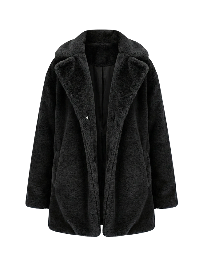 Livia-Fluffy Chic Coat - Vessita