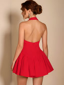 Solei-Halter Mini Dress