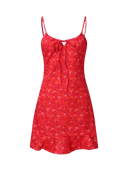 Lily-Tie Front Mini Dress - Vessita