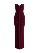 Lina-Ruched Maxi Gown