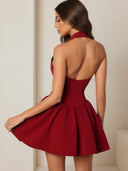 Eli-Halter Mini Dress
