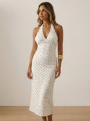 Ella–Vintage Dotted Dress - Vessita