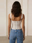 Kaia–Floral Lace Corset - Vessita