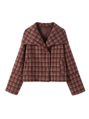 Nora-Plaid Short Coat