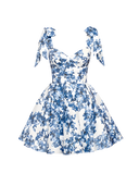 Lilia-Bow Floral Dress