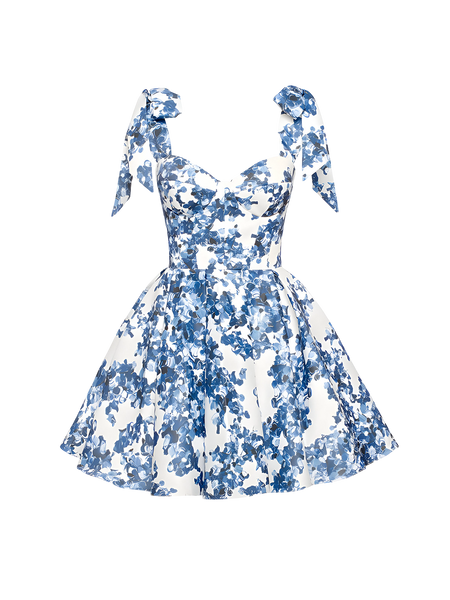 Lilia-Bow Floral Dress – Vessita