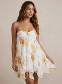 Liora-Floral Chiffon Dress