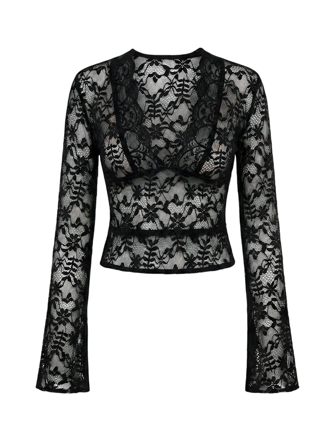 Suri–Grace Lace Top - Vessita