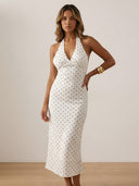 Ella–Vintage Dotted Dress - Vessita