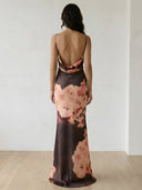 Hira-Satin Maxi Dress