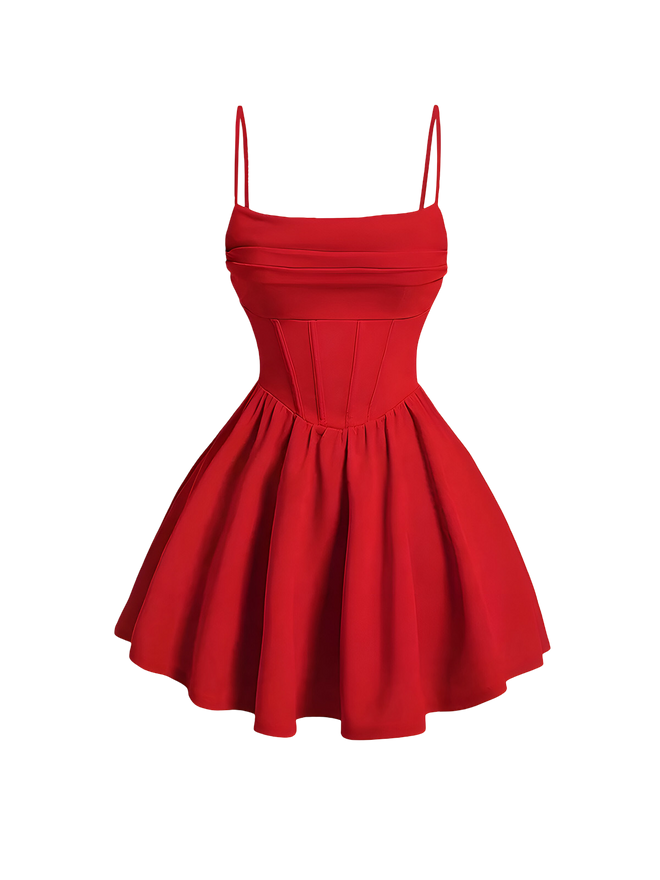 Noura-Corset Mini Dress - Vessita