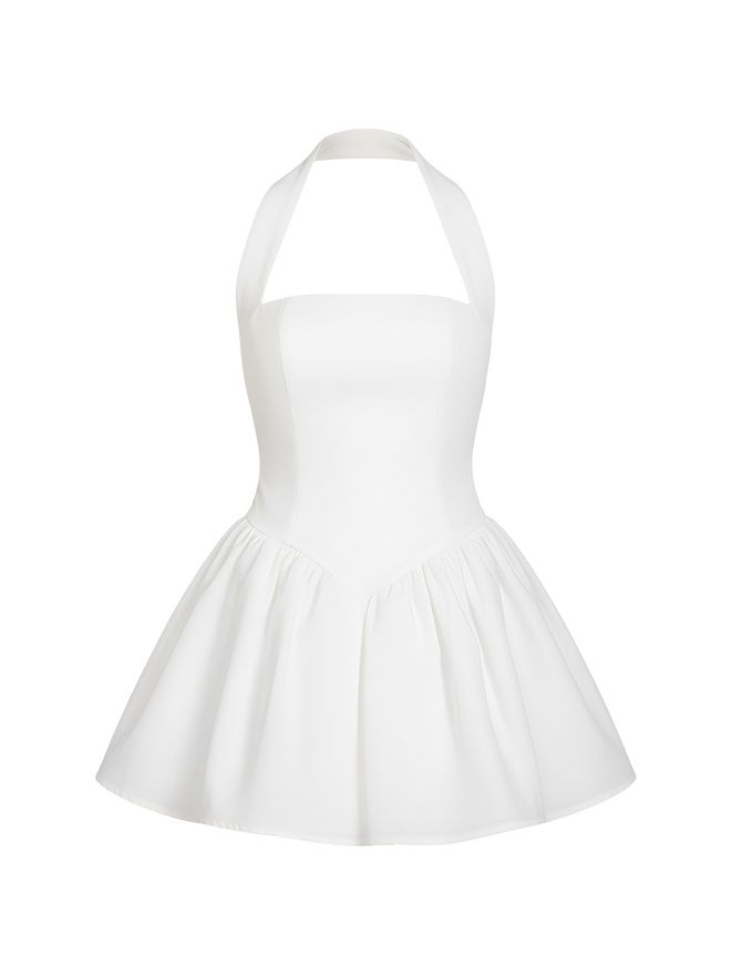 Solei-Halter Mini Dress