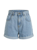 Pia-Luxe Denim Shorts