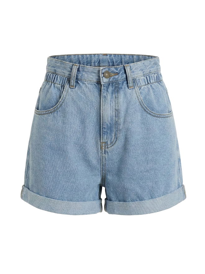 Pia-Luxe Denim Shorts