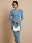 Mara–Sculpt Knit Dress - Vessita