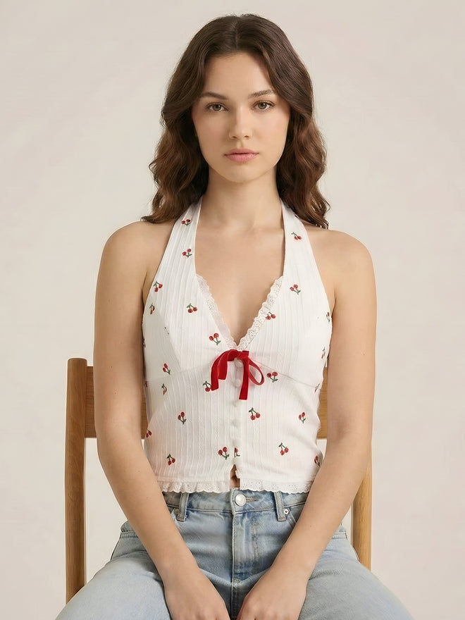 Mila-Cherry Halter