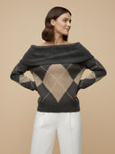 Mila-Argyle Knit