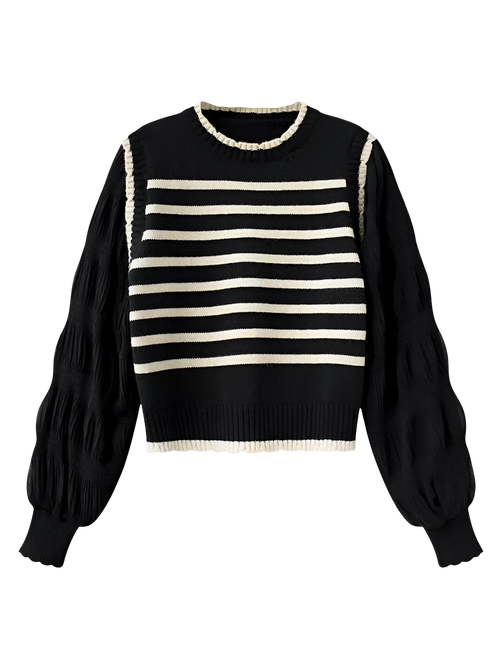 Lila-Stripe Knit