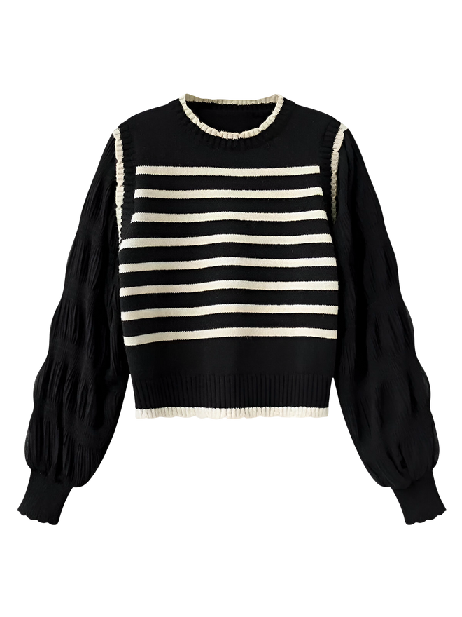 Lila-Stripe Knit