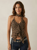 Nina-Leopard Halter - Vessita