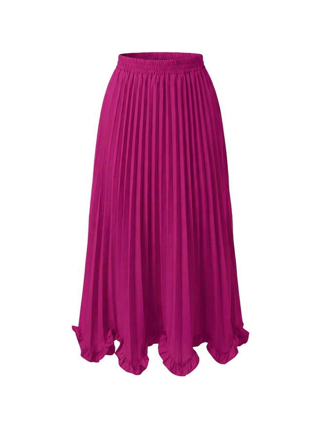 Selia–Flow Pleat Skirt - Vessita