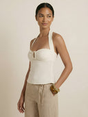 Lila-Pink Halter Top