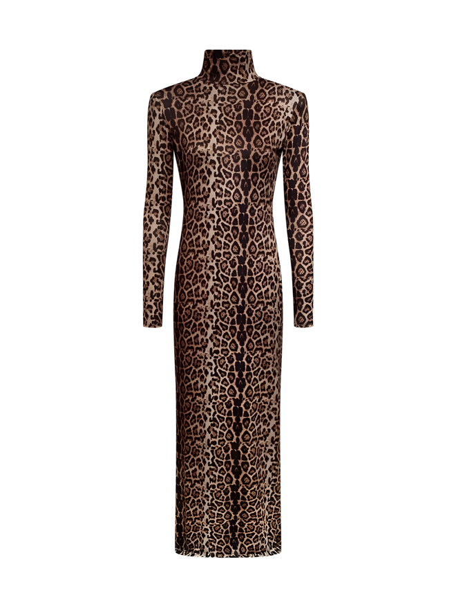 Lira-Leopard Maxi Dress