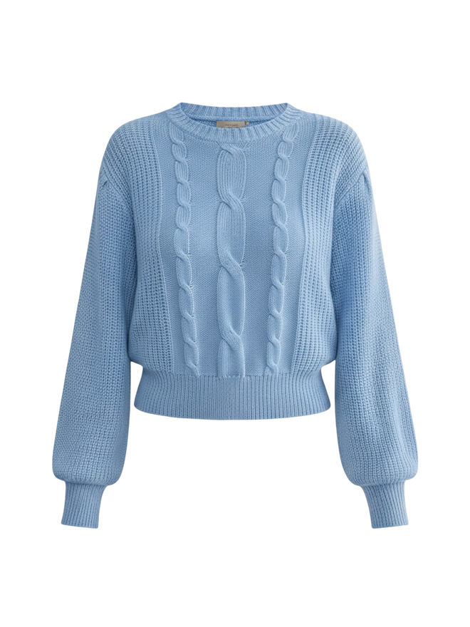 Nola–Bright Knit Pullover - Vessita