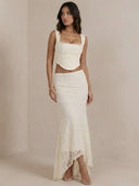 Savina-Corset Lace Dress