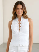 Vera-Vintage Halter Top